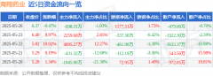 股票行情快报：海翔药业（002099）5月26日主力资